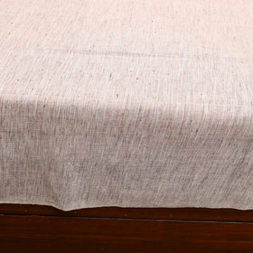Grey - plain cotton double handloom bed cover (98 x 90 in)