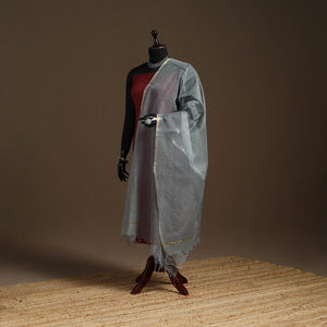 Plain cotton kota doria dupatta 22 - handcrafted