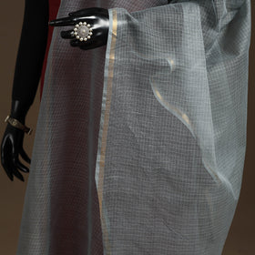 Plain cotton kota doria dupatta 22 - handcrafted