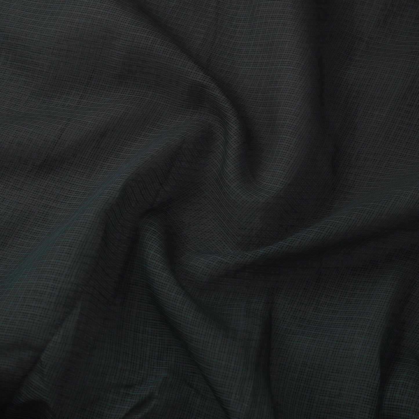 Grey Plain Cotton Kota Doria Fabric 