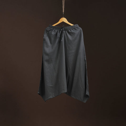 Grey - plain flex cotton elasticated harem pant 16