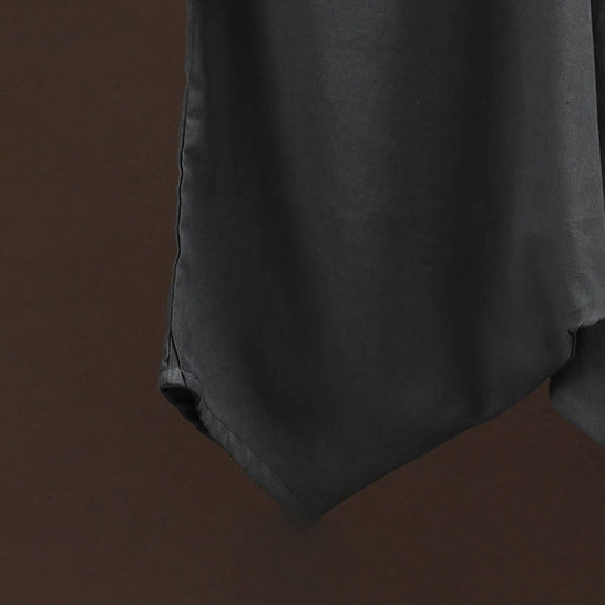 Grey - plain flex cotton elasticated harem pant 16