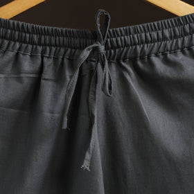Grey - plain flex cotton elasticated harem pant 16