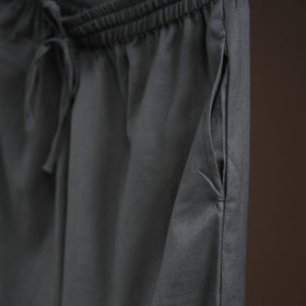 Grey - plain flex cotton elasticated harem pant 16