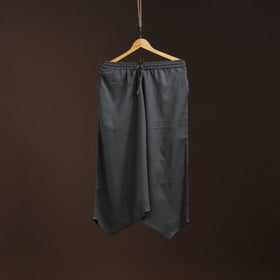 Grey - plain flex cotton elasticated harem pant 16