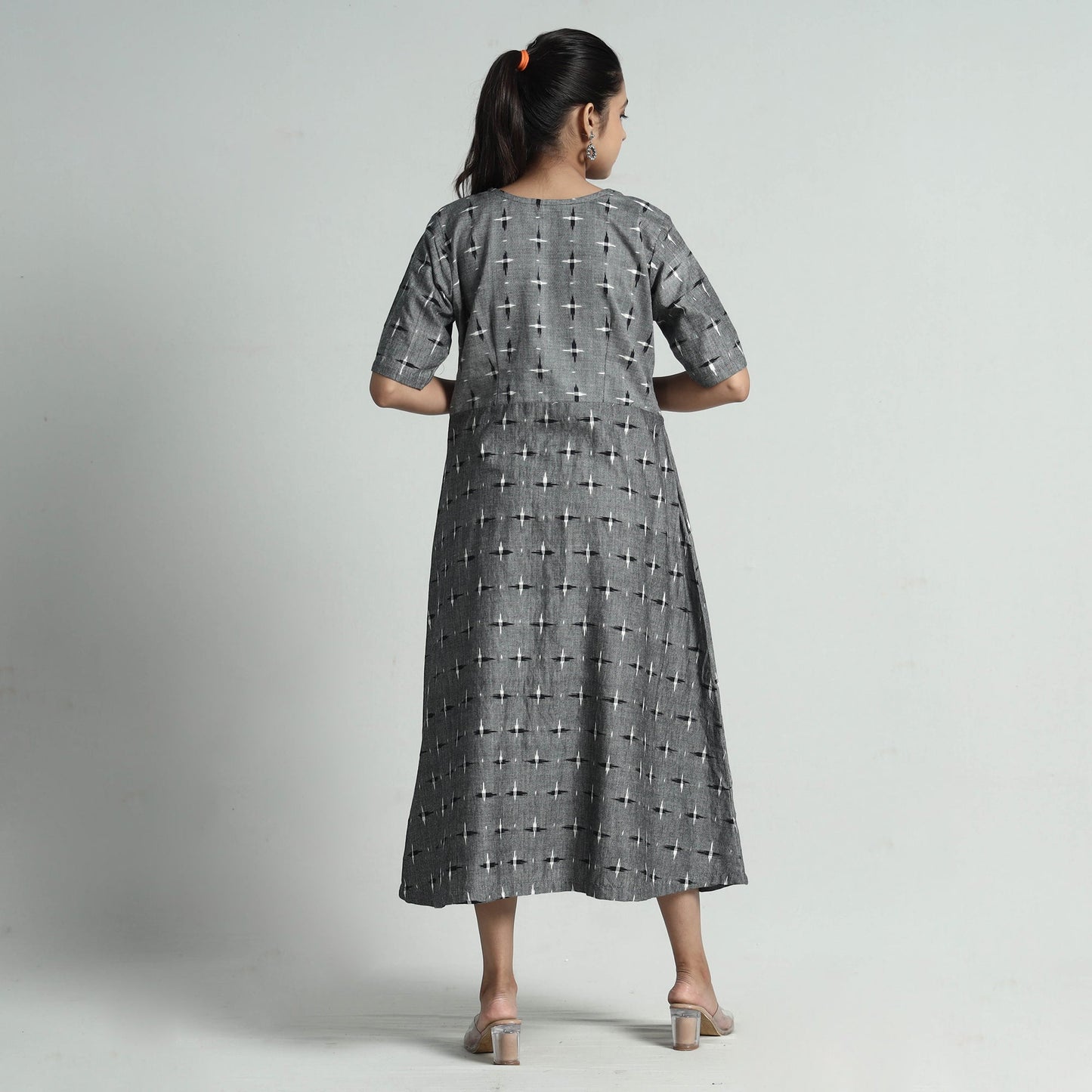 Buy Pochampally Double Ikat Weave Cotton Dress Online l iTokri.com