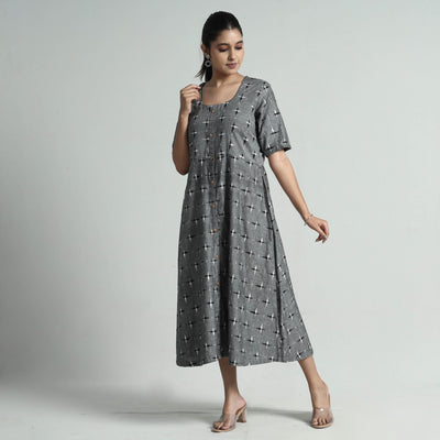 Buy Pochampally Double Ikat Weave Cotton Dress Online l iTokri.com