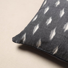 Grey - pochampally ikat cotton cushion cover 06