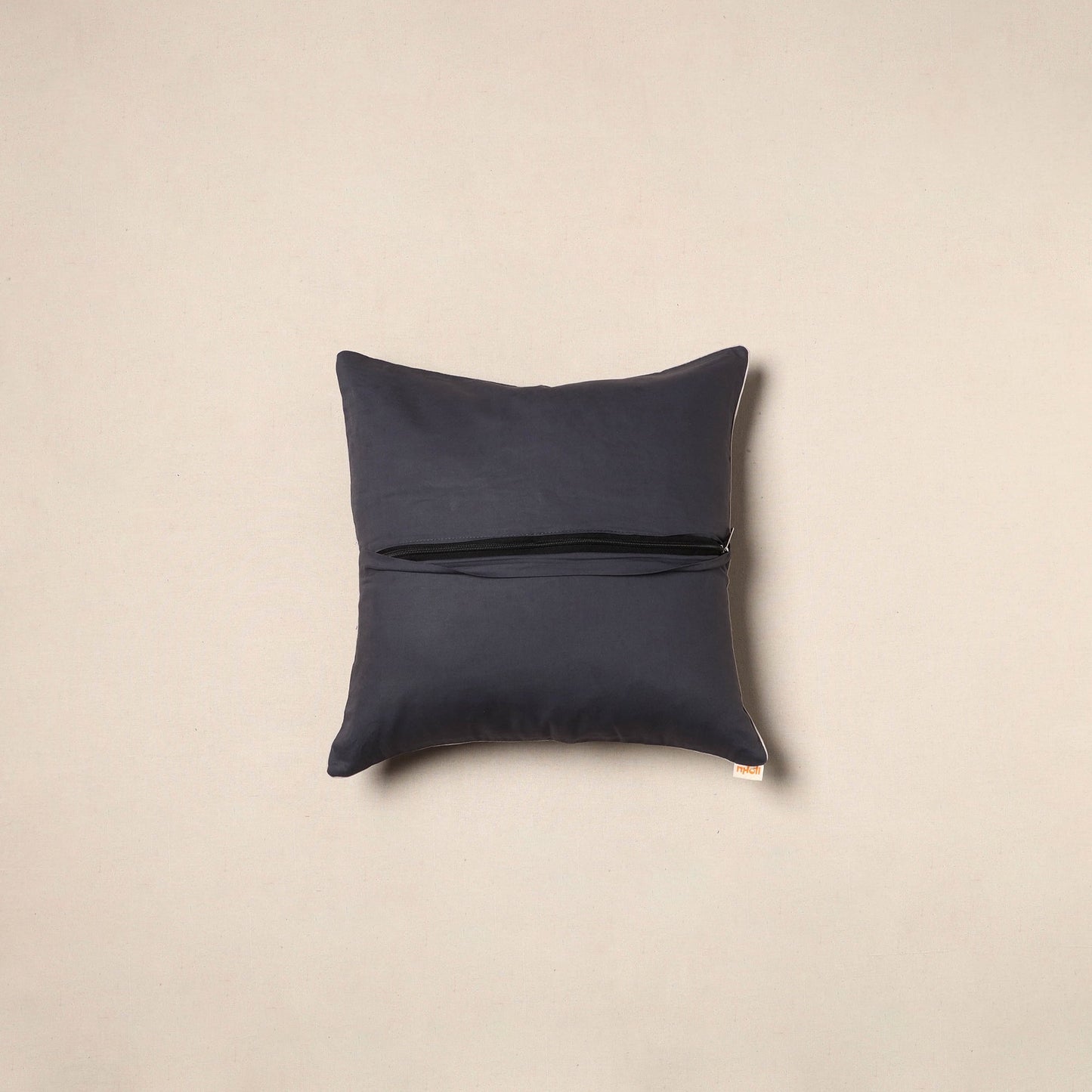 Grey - pochampally ikat cotton cushion cover 14