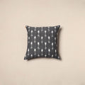 Grey - pochampally ikat cotton cushion cover 14