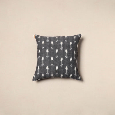 Grey - pochampally ikat cotton cushion cover 14