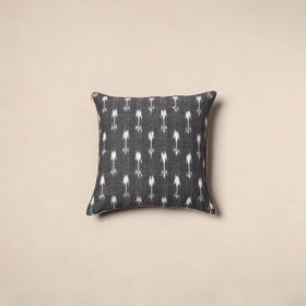 Grey - pochampally ikat cotton cushion cover 14