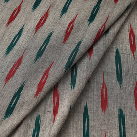 Grey Pochampally Ikat Cotton Fabric