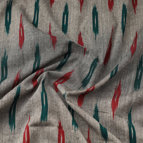 Grey Pochampally Ikat Cotton Fabric