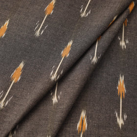 Grey Pochampally Ikat Cotton Fabric