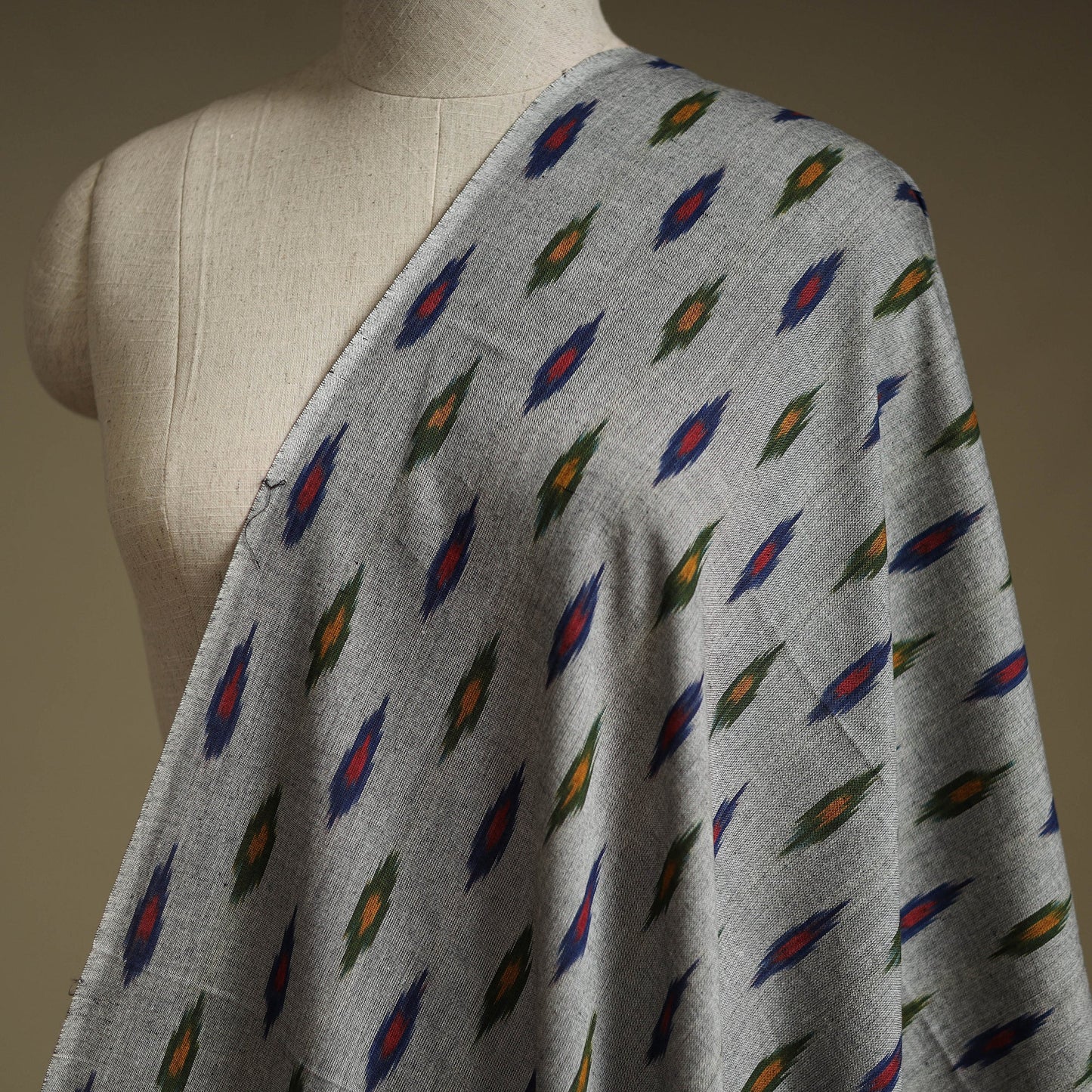 Pochampally ikat cotton fabric 16 - handcrafted