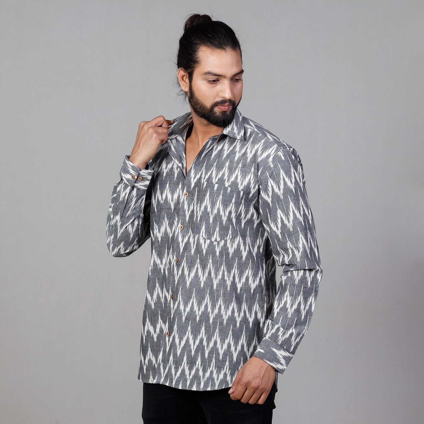  Pochampally Ikat men shirt 
