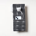 Grey Pochampally Ikat Cotton Mobile Charging Holder 