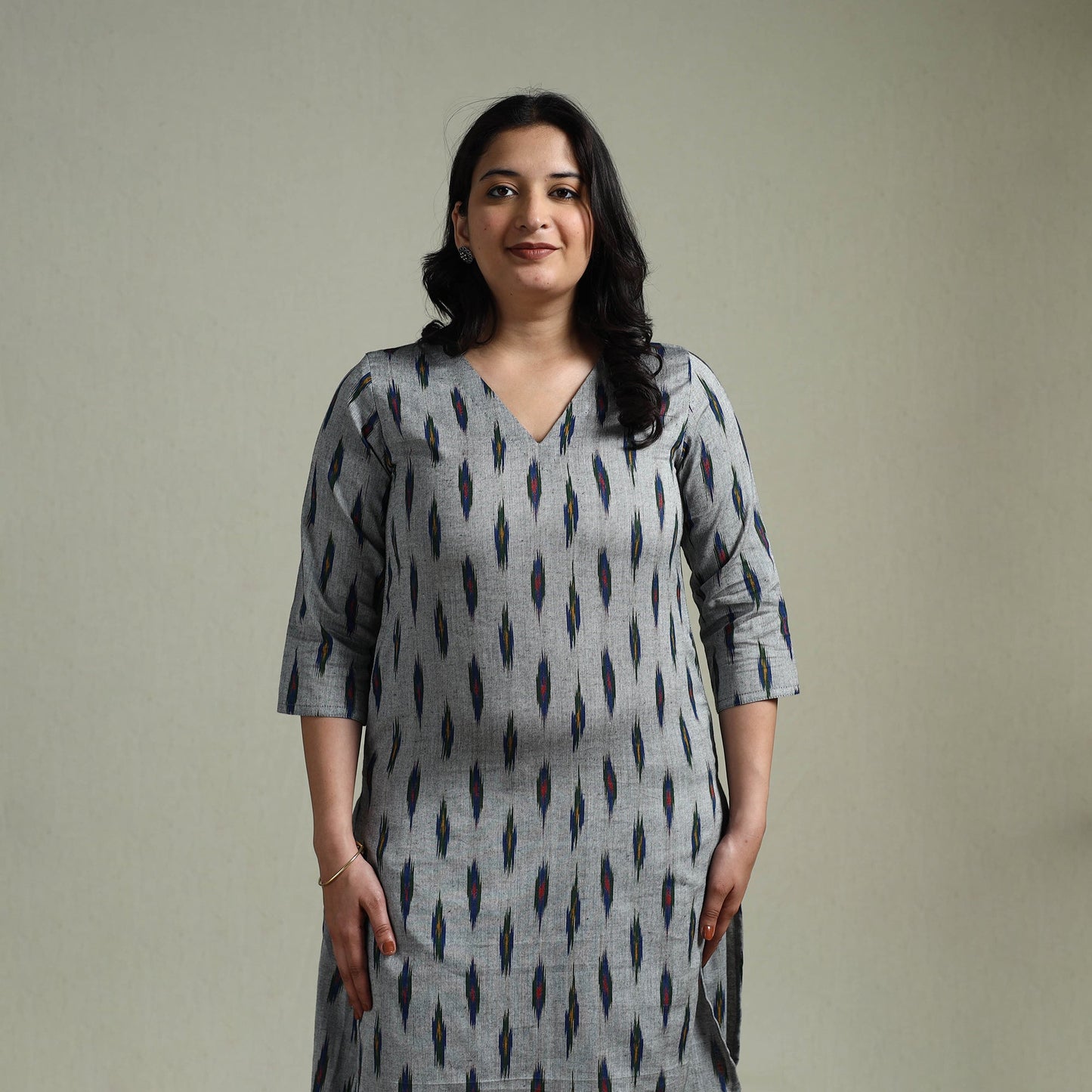 Pochampally ikat cotton co-ord set for women 12