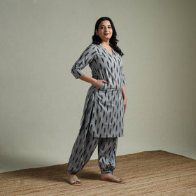 Pochampally ikat cotton co-ord set for women 12