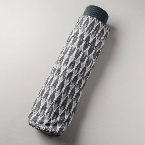 Grey Pochampally Ikat Cotton Quilted Yoga Mat Bag 
