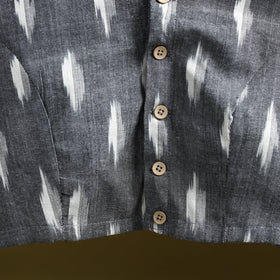 Pochampally ikat cotton readymade blouse 14 - handcrafted