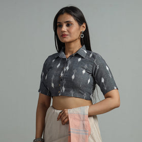 Buy Pochampally Ikat Cotton Stitched Blouse 21 