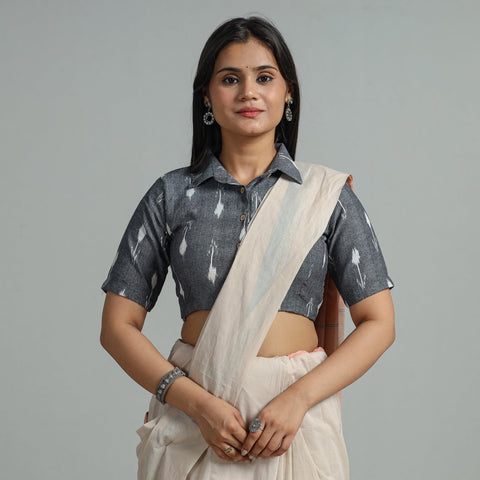 Buy Pochampally Ikat Cotton Stitched Blouse 21 
