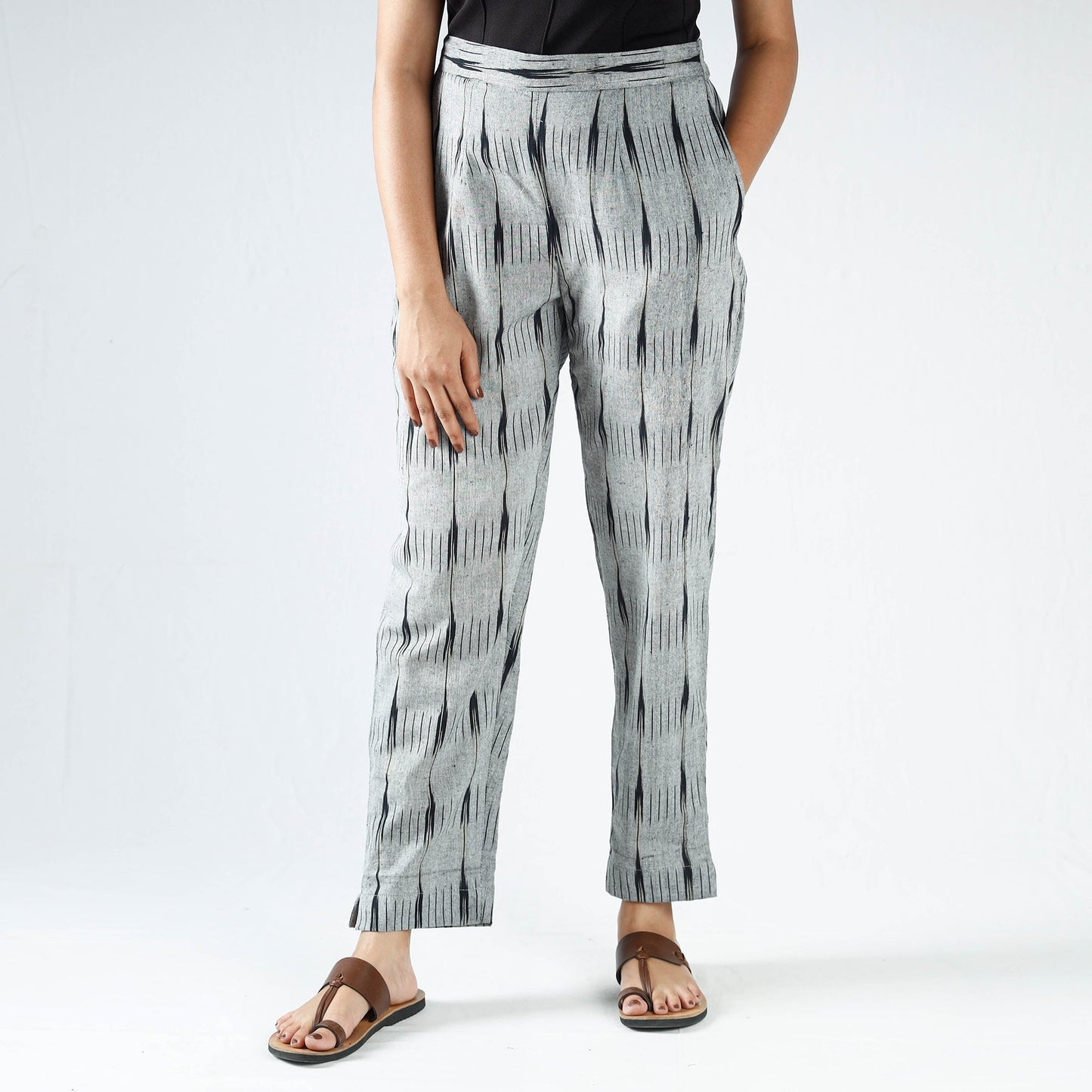 Pochampally Ikat Cotton Tapered Pant