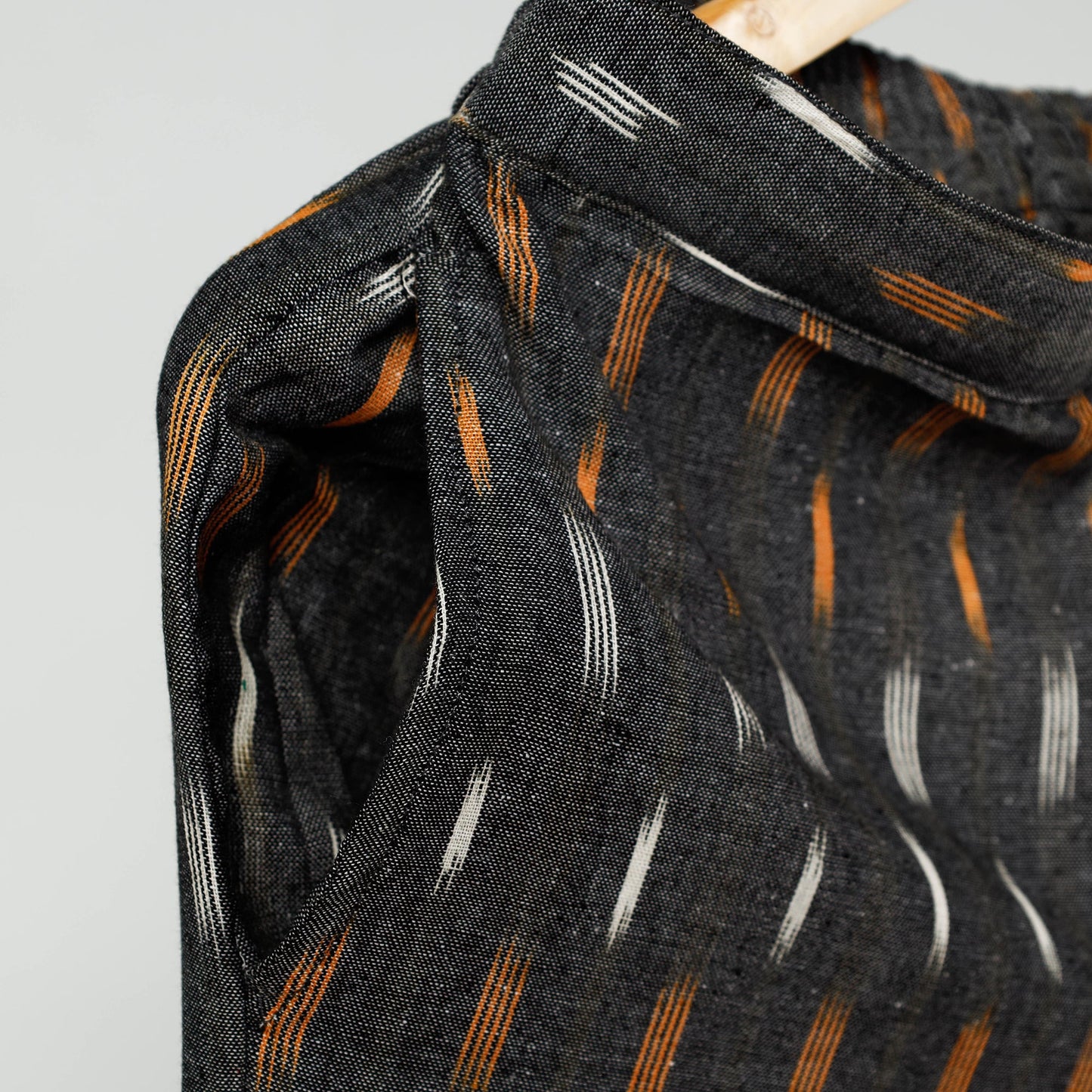 Grey - Pochampally Ikat Cotton Tapered Pant for Women