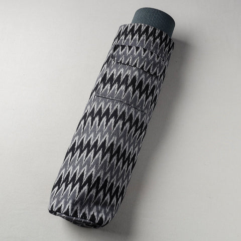 Grey Pochampally Ikat Cotton Yoga Mat Bag 