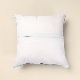 Grey Pochampally Ikat Cotton Cushion Cover 