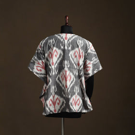 Pochampally ikat patchwork cotton kaftan (short) 28