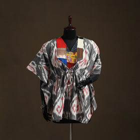 Pochampally ikat patchwork cotton kaftan (short) 28