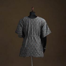 Pochampally ikat patchwork cotton kaftan (short) 30