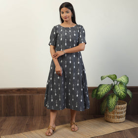  Pochampally Ikat Weave Cotton Dress 05 