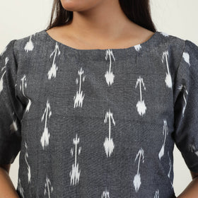  Pochampally Ikat Weave Cotton Dress 05 