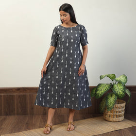  Pochampally Ikat Weave Cotton Dress 05 