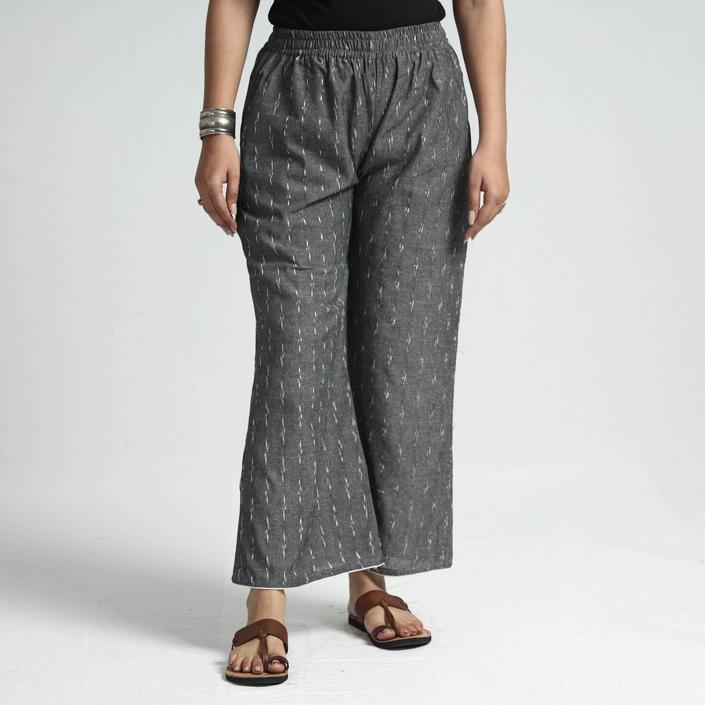  Kalamkari Block Printed Cotton Elasticated Palazzo 