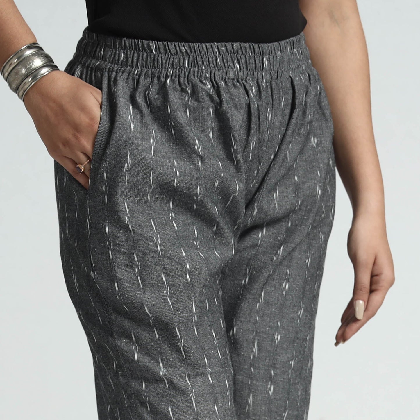  Kalamkari Block Printed Cotton Elasticated Palazzo 