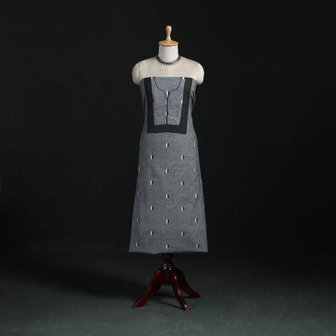 Pochampally ikat weave cotton patchwork unstitched kurta