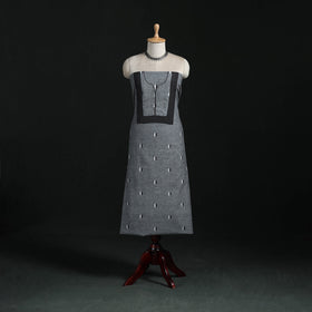 Pochampally ikat weave cotton patchwork unstitched kurta