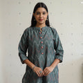 Buy Pochampally Ikat Weave Cotton Straight Kurta 31 Online at iTokri.com