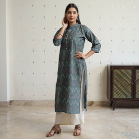 Buy Pochampally Ikat Weave Cotton Straight Kurta 31 Online at iTokri.com