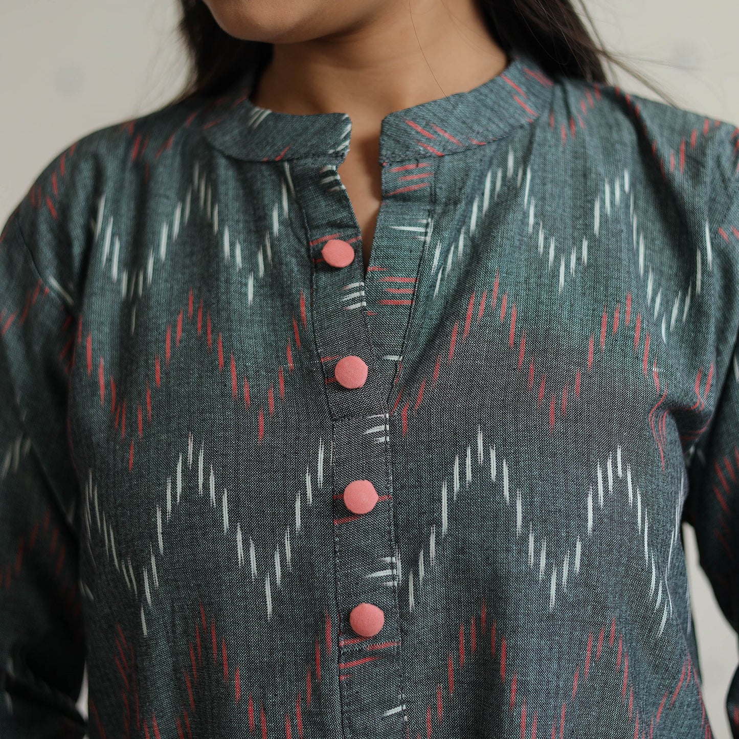 Buy Pochampally Ikat Weave Cotton Straight Kurta 31 Online at iTokri.com