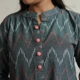Buy Pochampally Ikat Weave Cotton Straight Kurta 31 Online at iTokri.com