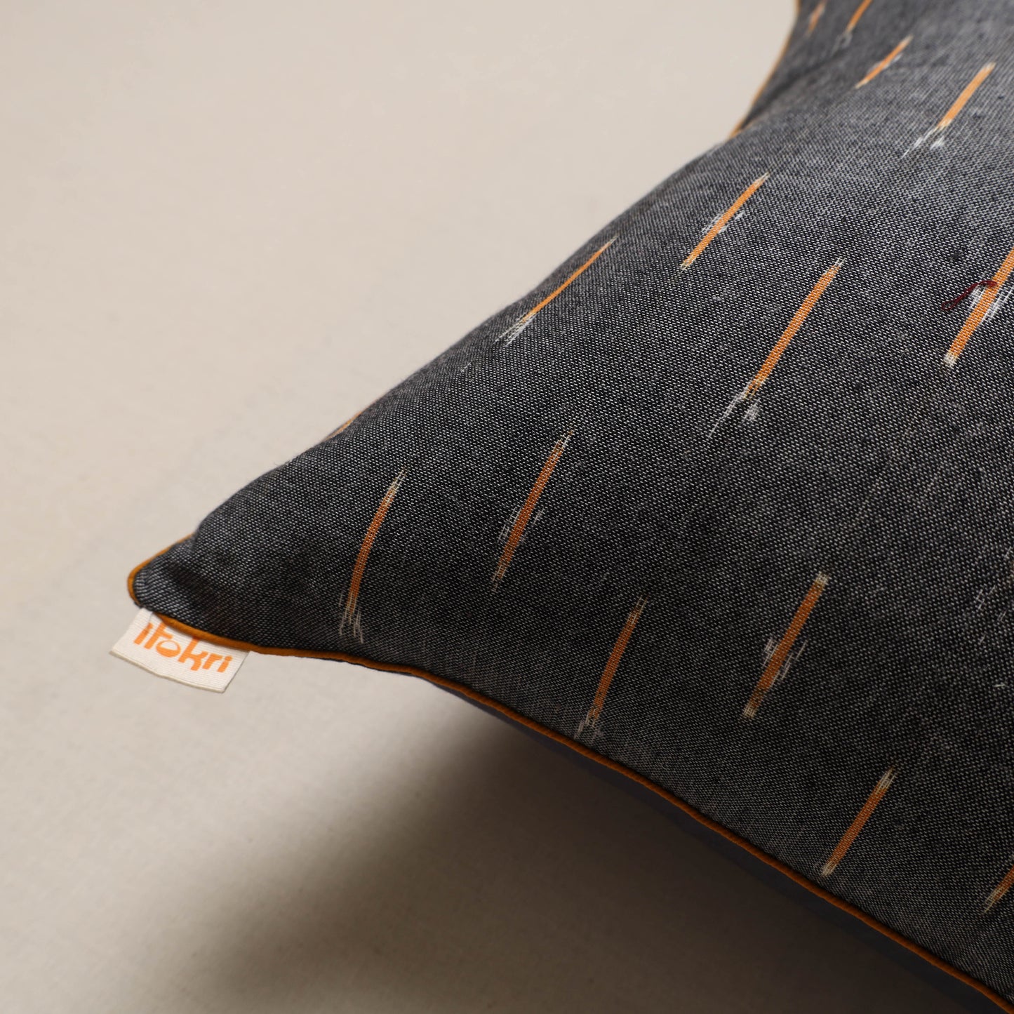 Pochampally ikat weave cushion cover 25 - handcrafted