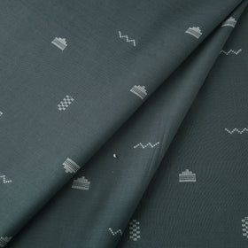 Grey Prewashed Cotton Jacquard Fabric
