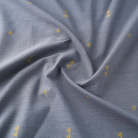 Grey Prewashed Cotton Jacquard Fabric