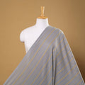 Grey Prewashed Cotton Jacquard Fabric